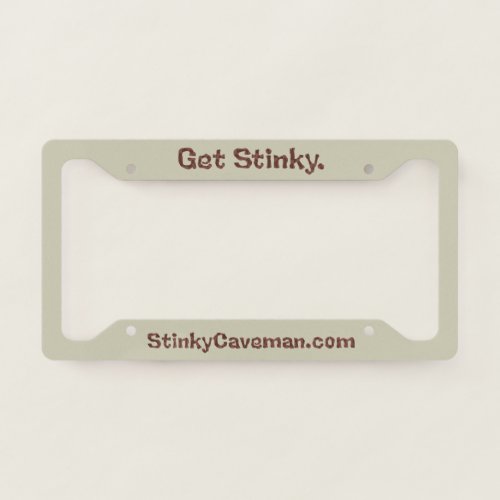Stinky Caveman License Plate Frame