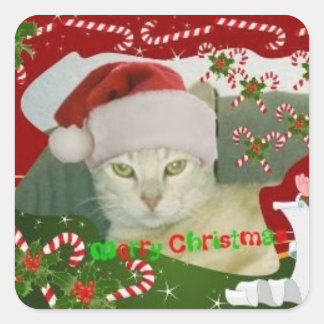 Stinky Christmas 1 Square Sticker
