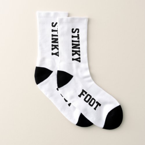 Stinky Foot Funny Novelty Socks