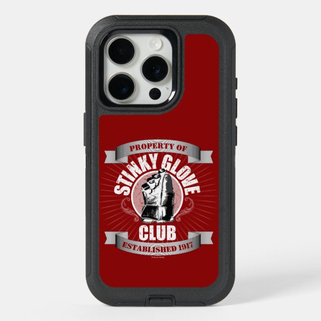 Stinky Glove Club (hockey) iPhone 15 Pro Case (Back)