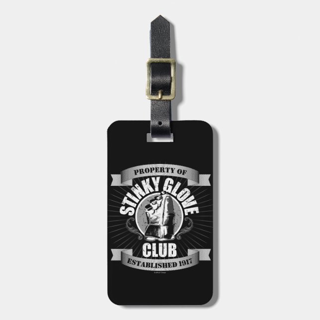 Stinky Glove Club (Hockey) Luggage Tag (Front Vertical)