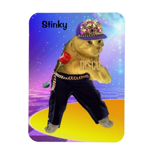 STINKY IN JAZZ PANTS MAGNET (Vertical)