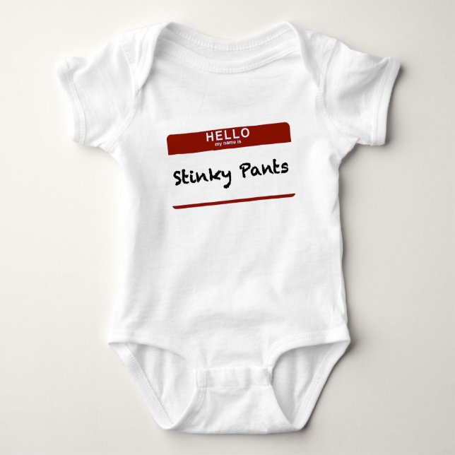 Stinky Pants Baby Bodysuit (Front)
