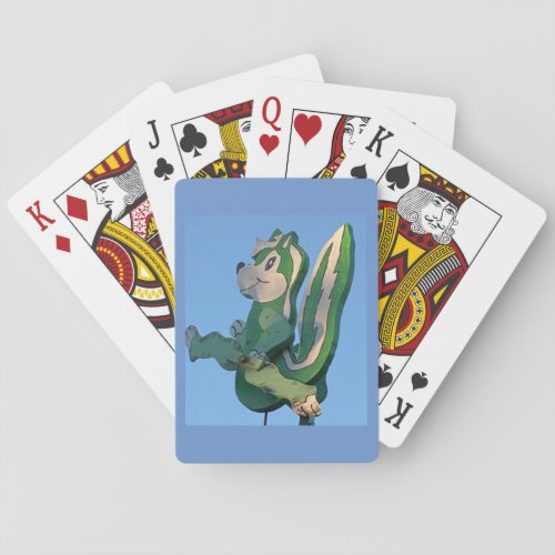 Stinky Pete Skunk  Whirligig Playing Cards