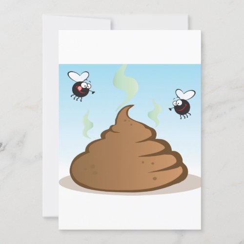 Stinky Pile Of Poop Invitation