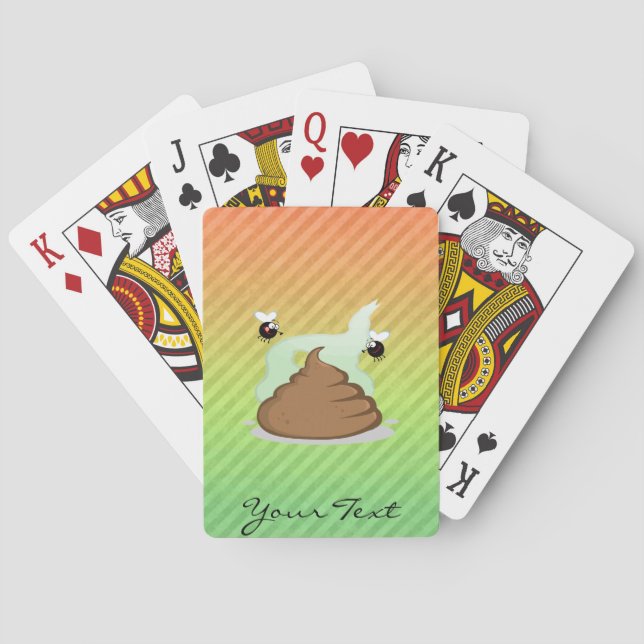 Stinky Poo design Poker Cards (Back)