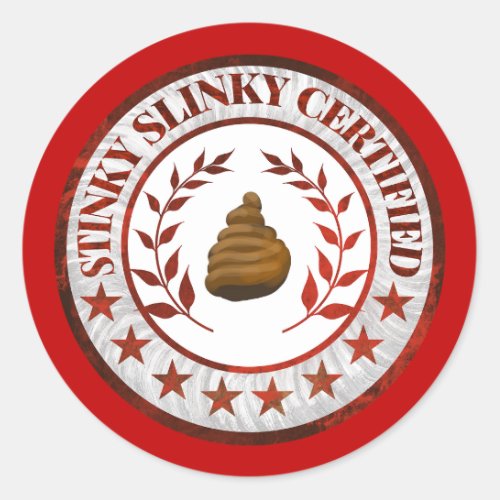 Stinky Slinky Certified RV Sticker