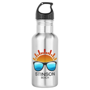 Stinson Beach California Sunglasses Stainless Steel Water Bottle