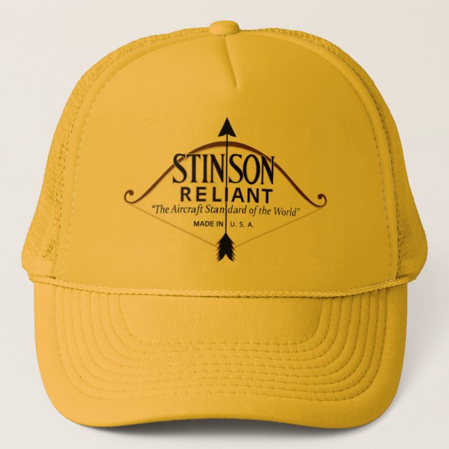Stinson Reliant aircraft Trucker Hat (Front)