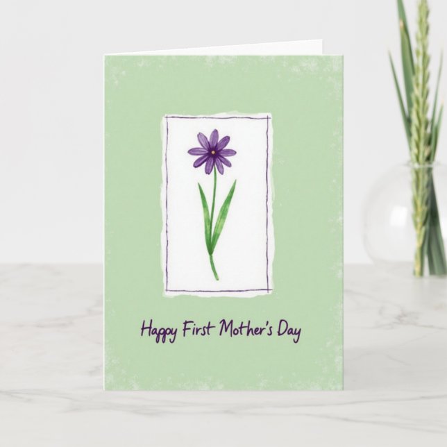 Stippled Flower Pattern Card (Front)