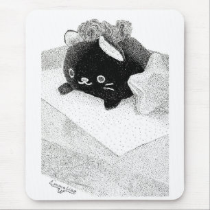 Stippled Kitty Mouse Pad