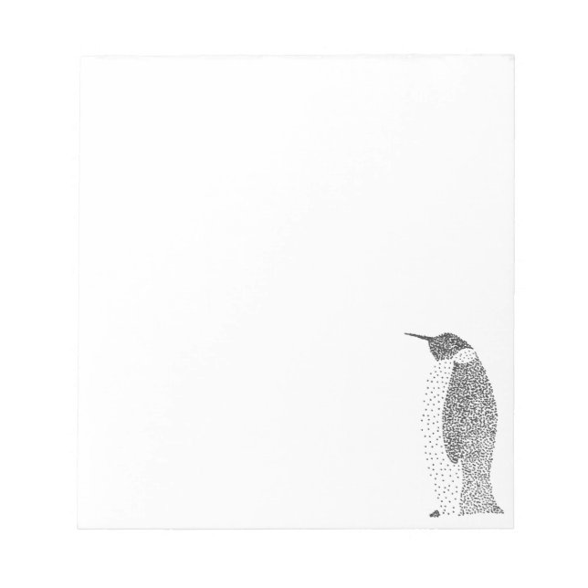 Stippled Penguin Notepad (Front)