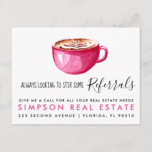 stir some referral real estate Latte client card
