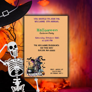 Stir the Pot Halloween party Invitation