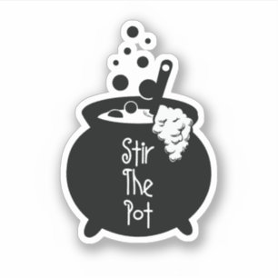 Stir The Pot – Witch Cauldron Sticker