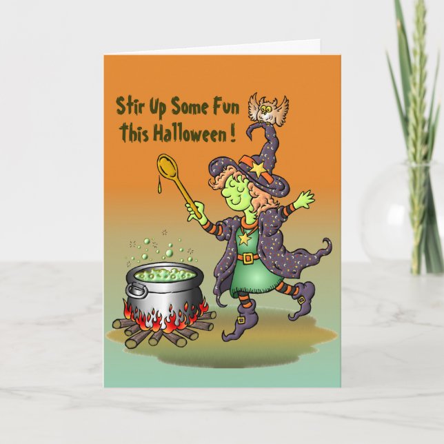 Stir Up Some Fun This Halloween! Card (Front)