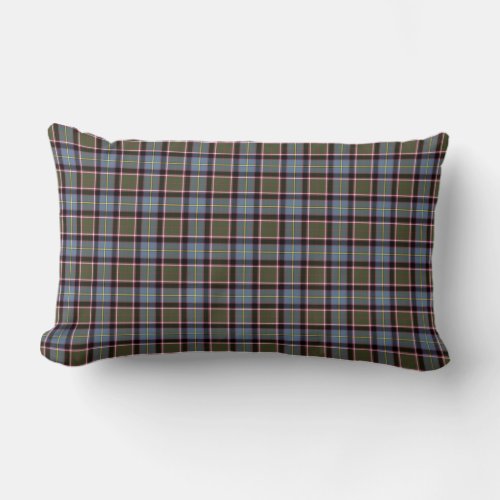 Stirling and Bannockburn Scotland District Tartan Lumbar Pillow