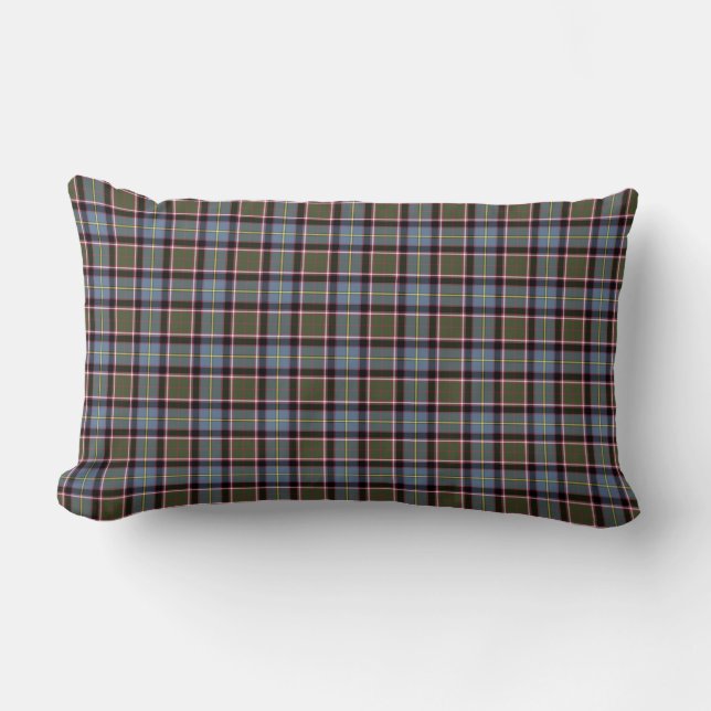 Stirling and Bannockburn Scotland District Tartan Lumbar Pillow (Front)
