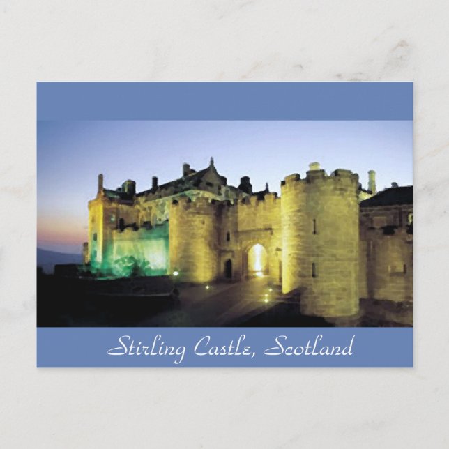 Stirling Castle Illuminated Postcard (Front)