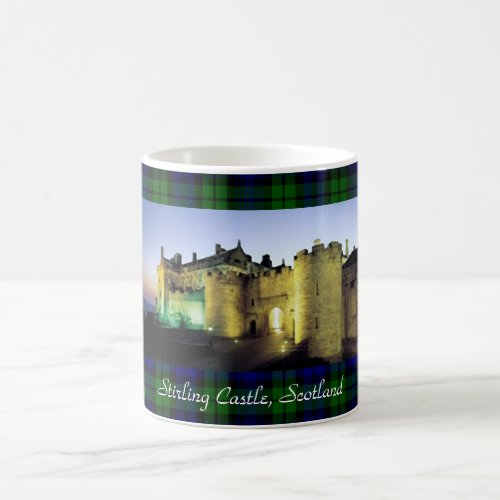 Stirling Castle Illuminated Tartan Border Coffee Mug