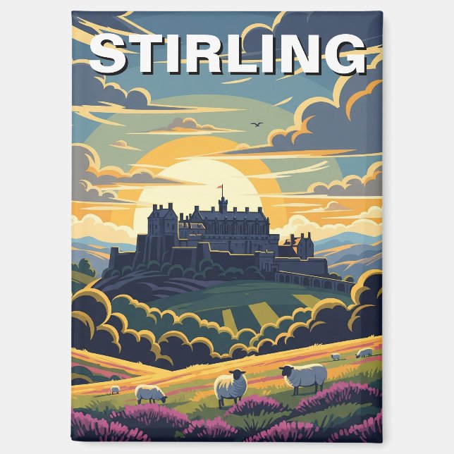 Stirling Scotland Travel Magnet (Front)