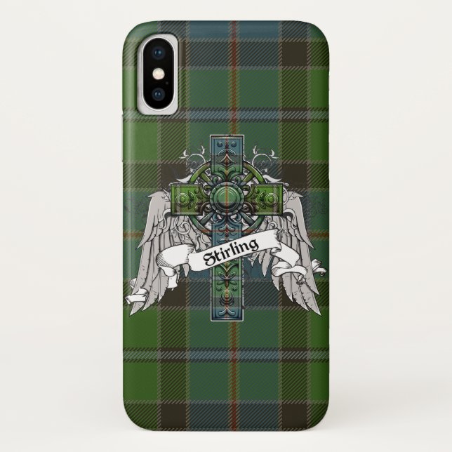 Stirling Tartan Cross Case-Mate iPhone Case (Back)