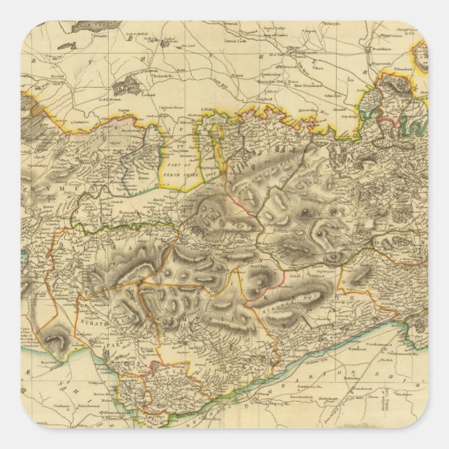 Stirlingshire Square Sticker (Front)