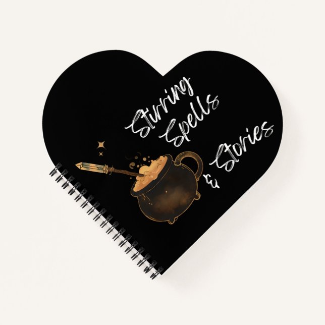 Stirring Spells & Stories Notebook (Front)