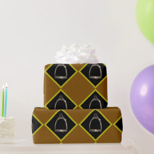 stirrups in diamonds  wrapping paper