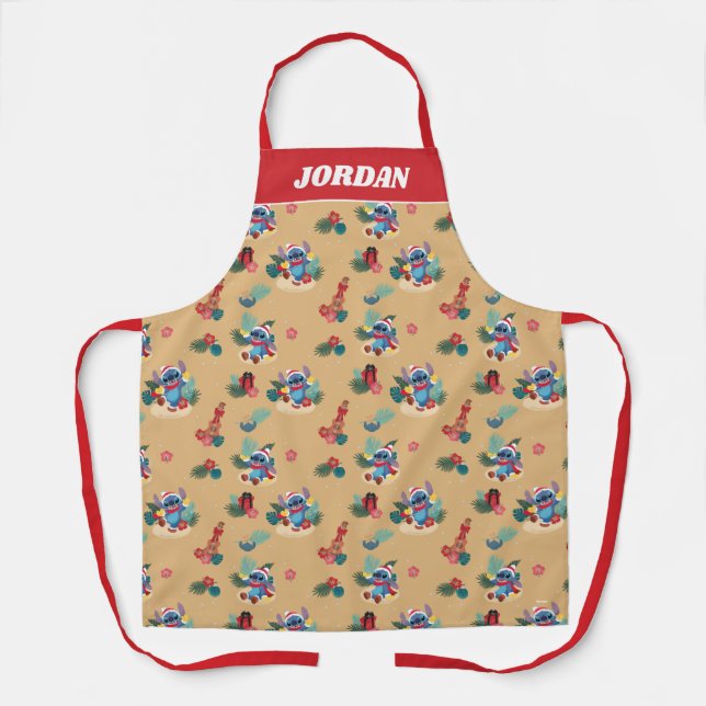 Stitch | Aloha Christmas Pattern Apron (Front)