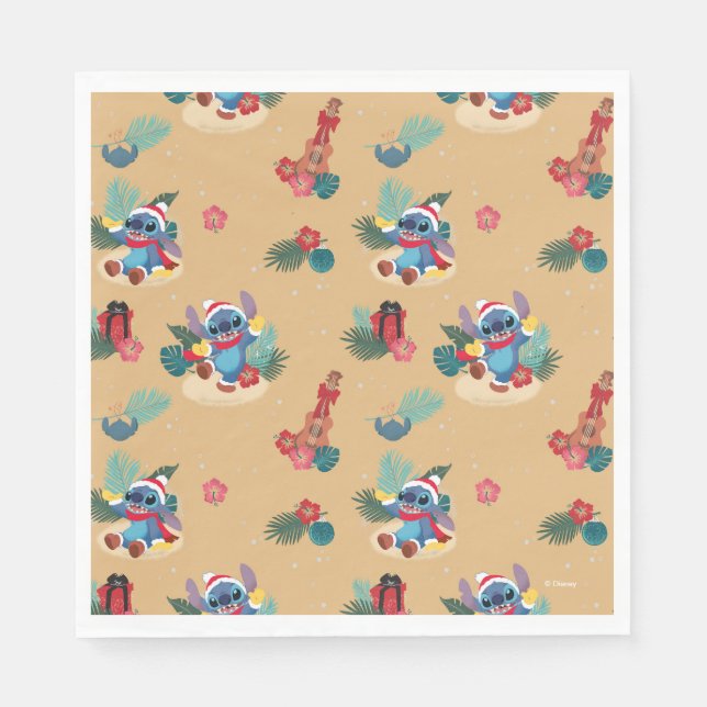 Stitch | Aloha Christmas Pattern Napkins (Front)