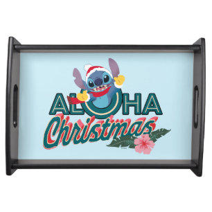 Stitch Aloha Christmas Serving Tray