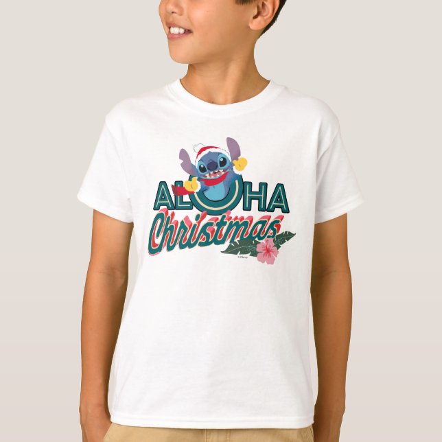 Stitch | Aloha Christmas T-Shirt (Front)