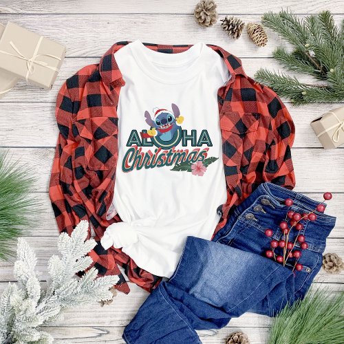 Stitch  Aloha Christmas T_Shirt