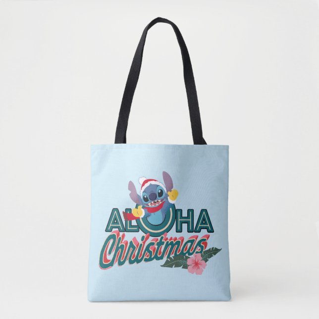 Stitch | Aloha Christmas Tote Bag (Front)