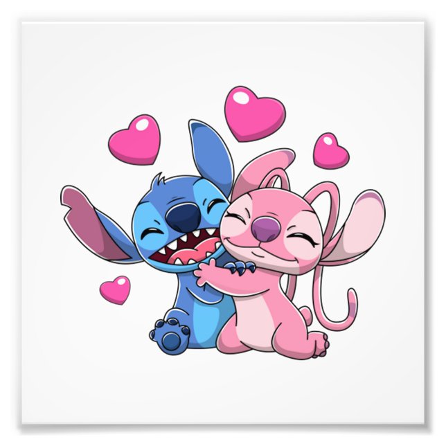 Stitch &amp; Angel Valentines 1 Photo Print (Front)