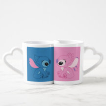 Stitch and Angel Cute Couple Mug Set