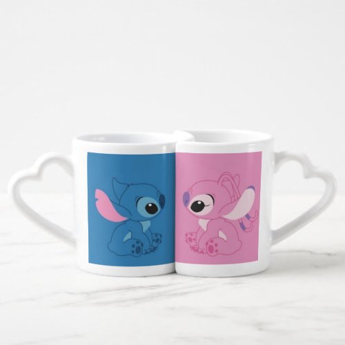 Stitch and Angel Cute Couple Mug Set