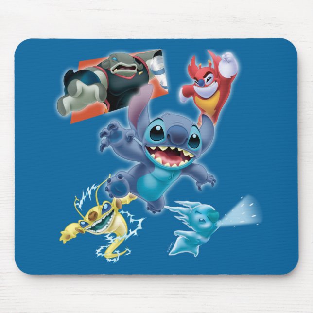 Stitch and Friends Mouse Pad (Front)
