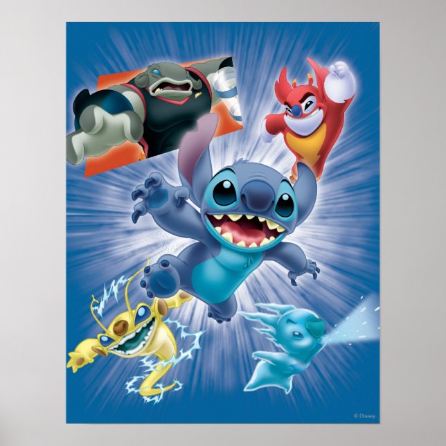 Stitch and Friends Poster (Front)