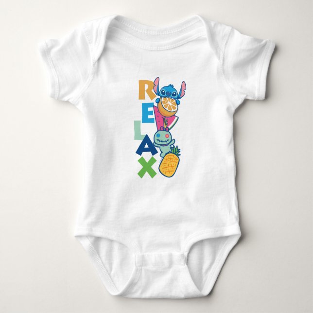 Stitch and Scrump | Relax Baby Bodysuit (Front)