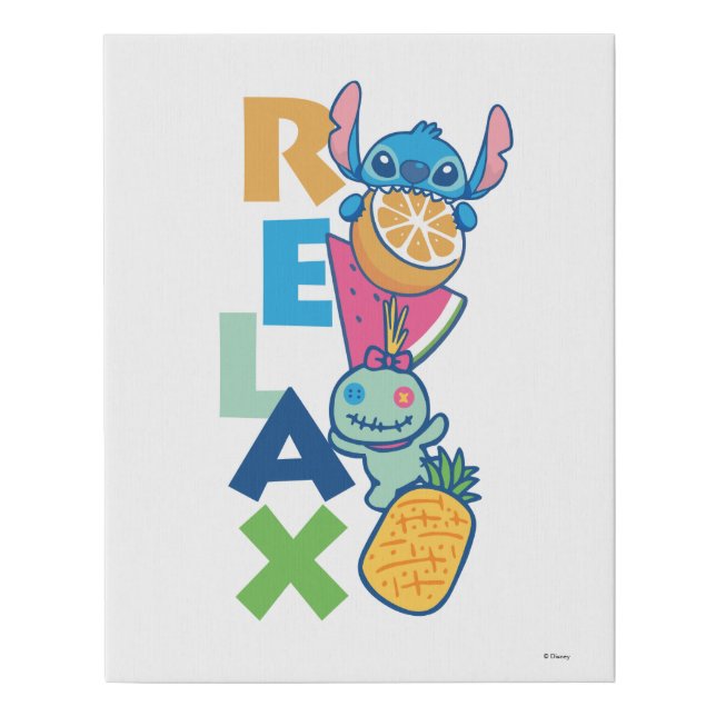 Stitch and Scrump | Relax Faux Canvas Print (Front)