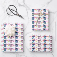 2 x STITCH Personalised Christmas Wrapping Paper - Disney Stitch  Personalised Gift Wrap - Disney Wrapping Paper - Lilo and Stitch Gift Wrap