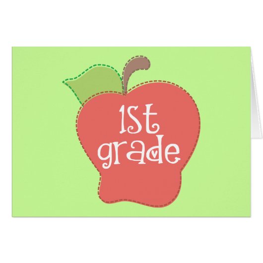 Stitch Apple 1st grade (Front Horizontal)