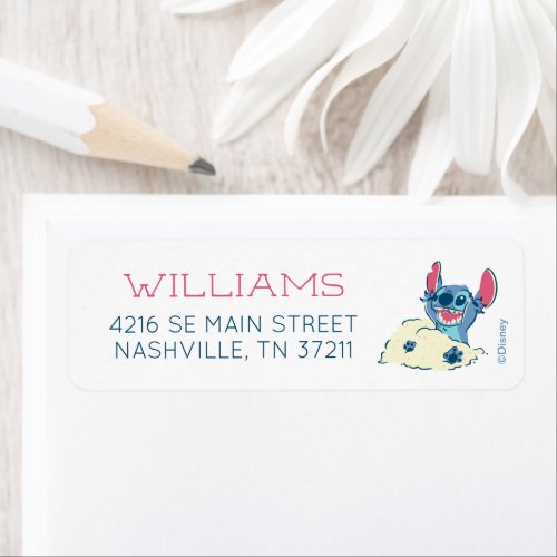 Stitch  Baby Shower Label