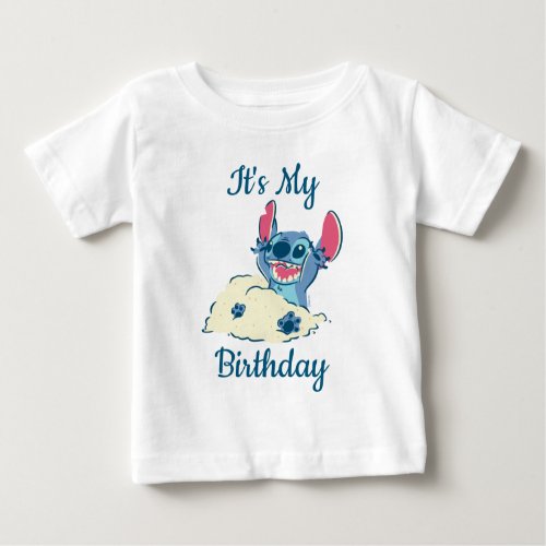 Stitch  Birthday Baby T_Shirt