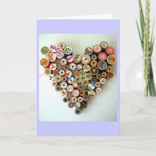 STITCH BY STITCH WE ARE A PERFIT FIT VALENTINE HOLIDAY CARD
