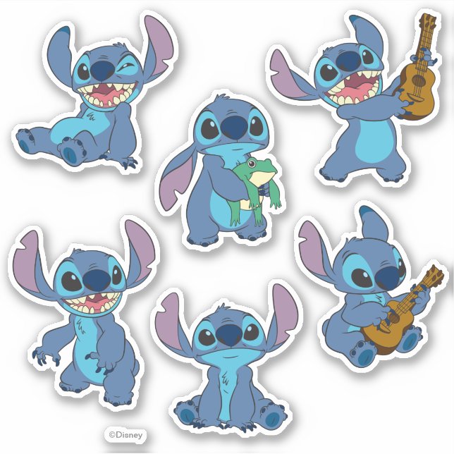 Stitch Chill Pose Collection Sticker (Front)