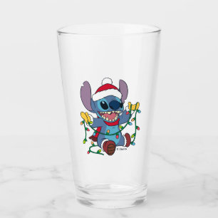Stitch Christmas Lights Glass