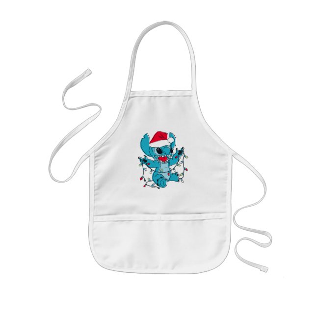 Stitch | Christmas Lights Kids' Apron (Front)